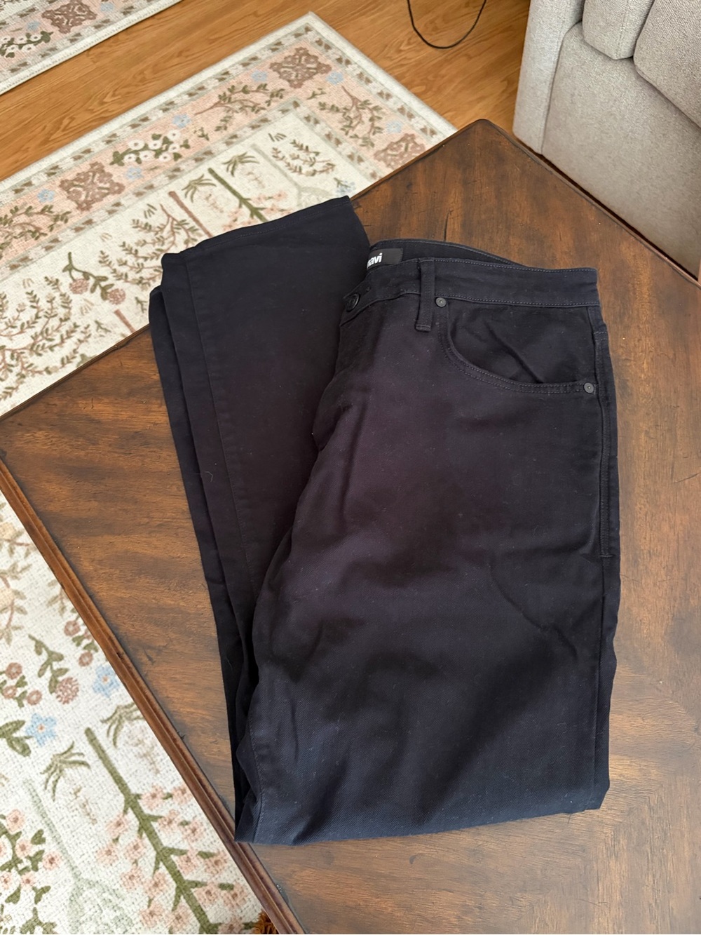 Mavi Men’s Black Relaxed Jeans
